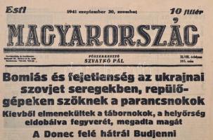 1941 Bp., Az Esti Lap Magyarország XLVIII. számának 22., 145., 215., 246., 289. száma, 5 db