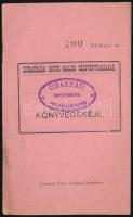 1911 Czibakházai Motor-Malom Részvénytársaság Könyvecskéje részvényjegyek 20K-ról, kitöltött, sorszámozott