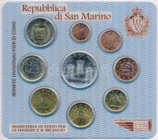 San Marino 2005. 1c-2E (8xkl) forgalmi sor + 5E Ag "Antonio Onofri" eredeti tokban T:1
Sa...