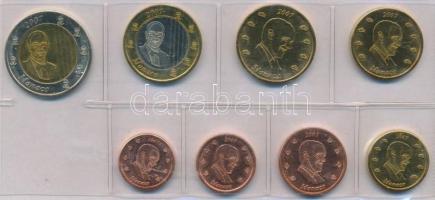 Monaco 2007. 1c-2E (8xklf) "Euro próba sor" fólia tokban T:1-
Monaco 2007. 1 Cent - 2 Eur...