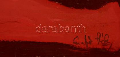 Szabó jelzéssel: Kompozíció, akvarell, papír, 70×50 cm