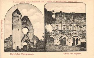 Kerc, Carta, Kertz (Fogaras); Apátság romjai. Szinberger Manó kiadása / abbey ruins