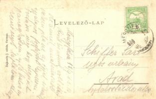 Mercyfalva, Merczifalva, Carani; Községháza, templom, iskola, Meixner és Mutár üzlete, vasútállomás ...