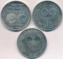 1988. 100Ft alpakka "Labdarúgó Európa-bajnokság - Kapus" + 100Ft alpakka "Labdarúgó V...