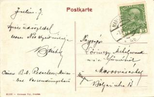 Marianske Lazne, Marienbad; Walquellstrasse, Theater / street view with theatre