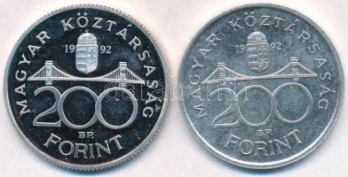 1992. 200Ft Ag "MNB" (2x) T:PP,1 felületi karc
Adamo F13