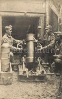 1916 22 cm-es aknavető az ember gyilkolására Galíciában / WWI K.u.k. military, 22 cm mortar in Galicia. photo