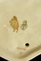 Zsolnay lány könyvvel, kézzel festett, jelzett (tercia), hibátlan, m: 19 cm