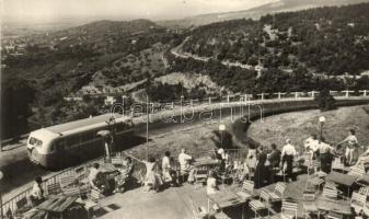 Pécs - 2 db városképes lap, 1 régi és 1 modern, autóbusz