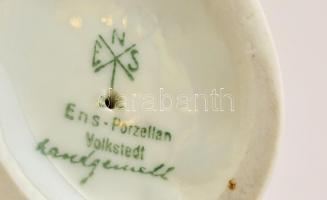 Ens szarka, kézzel festett, jelzett, m: 13,5 cm