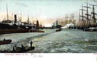 4 db régi hajó motívumlap / 4 pre-1945 ship motive cards