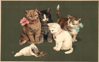 Cats. Meissner & Buch Künstler-Postkarten Serie 1764.