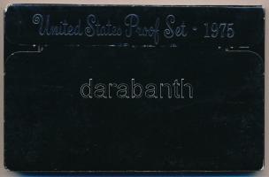 Amerikai Egyesült Államok 1975S 1d-1$ (6xklf) dísztokos szettben T:PP sérült tok
USA 1975S 1 Dime -...