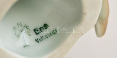 Ens siketfajd, kézzel festett, jelzett, apró kopásokkal, m: 12,5 cm