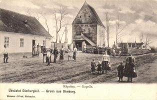 Dimvár, Dimburg, Suchohrad; Kápolna, utcakép, lópatkolás / chapel, street view, shoeing horse (EK)