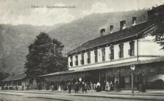 Garamberzence, Hronská Breznica; vasútállomás / Bahnhof / railway station  (fl)