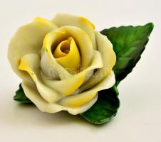Herendi rózsa, kézzel festett, jelzett, nagyon apró kopásokkal, 8,5×8×6,5 cm