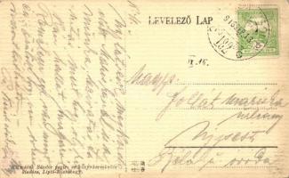 Rózsahegy, Ruzomberok; Híd utca, Vendéglő, Róth Jakab üzlete. Kiadja Klimacek Sándor / street view w...