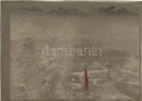 Feketehegyfürdő, Merény, Nálepkovo; Alsó sétány + A képeslap eredeti fotopolimer kliséje! / promenad...