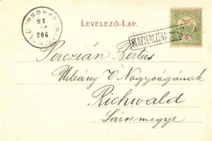 Besztercebánya, Banska Bystrica; vár, piac, Strelinger Samu üzlete / castle, market, shop / Schloss ...