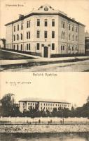 Besztercebánya, Banska Bystrica; M. kir. állami kereskedelmi iskola, református leányiskola / school and girl grammar school (EK)