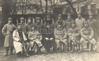 1915 Trencsén, Trencín; Harctérre induló két század tisztikara / officer corps of the army going to the war, Stern M. és fia photo