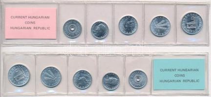 1990. 2f-50f (5xklf) forgalmi sor fóliatokban + 1991. 2f-50f (5xklf) forgalmi sor fóliatokban T:1