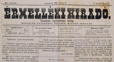 1882 Érmelléki Híradó. Társadalmi vegyestartalmu hetilap. I. évf. 2. sz.(mutatványszám), 1882. Juliu...