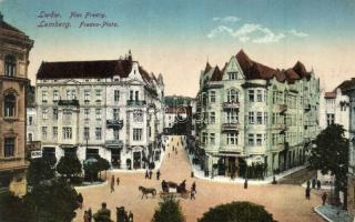 11 db régi külföldi városképes lap / 11 pre-1945 European town-view postcards