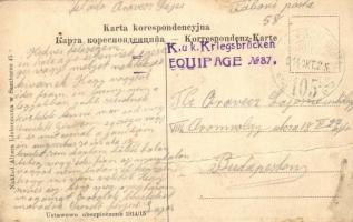 Sambir, Sambor; Plac przemyski / square, shops + K.u.K. Kriegsbrücken Equipage No. 87. (fa)