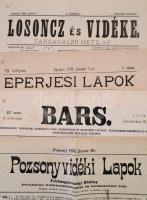 1882-1883 Vegyes felvidéki lapok, 4 db: 

1882 Eperjesi Lapok. Sárosmegye s városainak társadalmi ...
