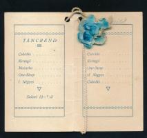 1922 SZEFHE bál táncrend