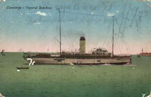 4 db régi román városképes lap: Konstanca, Cernavoda, Bukarest / 4 pre-1945 Romanian town-view postc...