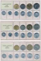 1983. 2f-20Ft (10xklf) + 1985. 2f-20Ft (10xklf) + 1986. 2f-20Ft (10xklf), 3db érmés forgalmi sor fól...
