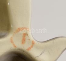 Jelzett foka, kézzel festett, jelzett, hibátlan, m:9 cm