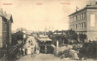 Opicina, Villa Opicina, Opcina; Staatsbahnhof, Hotel Gomzy / tram line 8, hotel. E. Garbe