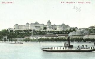 Budapest I. Kir. Várpalota, gőzhajó. S. D. M. 61c