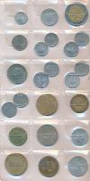 Vegyes ~63db-os világpénz gyűjtemény kisméretű érmetartóban T: vegyes Mixed ~63pcs of world coins collection in small sized coin holder C:mixed