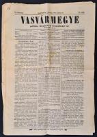 1893 Vasvármegye. Politikai, társadalmi és közgazdasági lap. V. évf. 25. sz., 1893. június 18. Szerk.: Kőváry Kaffehr Béla. Szombathely, özv. Seiler Henrikné-ny., korabeli reklámokkal, 12 p. 1889-1945 között megjelenő vas vármegyei folyóirat.