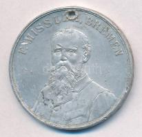 1915 F. Missler Bremen, hajót ábrázoló reklám nyomtatvány + F Missler alu érme a Maria Theresia hajó...