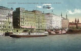 Budapest V. Hotel Hungaria és Bristol szálloda, gőzhajó (EM)