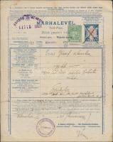 Gyűjtemény: 38 különféle teljes marhalevél továbbá marhalevél  illetékjegy kivágások az 1880-1930-as...