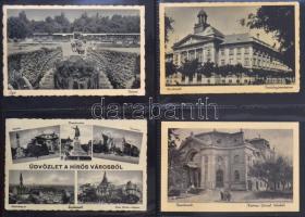 240 db-os régi magyar városképes lap gyűjtemény albumban / 240 pre-1945 Hungarian town-view postcard...