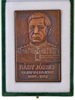 DN Rády József olimpiai bajnok 1884-1957 Br emlékplakett eredeti tokban (52x83mm) T:2