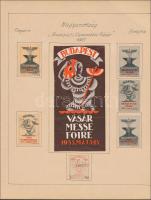 1.077 db régi magyar levélzáró, adománybélyeg, tagdíjbélyeg, MÁV-bélyeg stb nagyrészt különféle, lap...