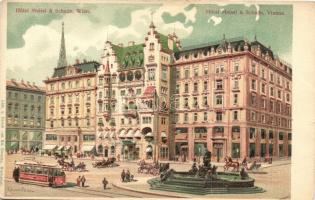 8 db régi osztrák városképes lap, főleg Bécs, közte 1 litho / 8 pre-1945 Austrian town-view postcard...