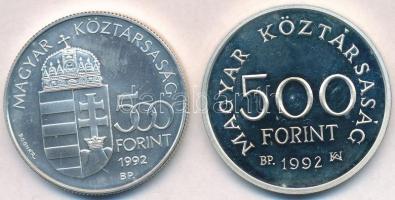 1992. 500Ft Ag "Károly Róbert" + 500Ft Ag "Telstar 1" T:BU,1-(PP)
Adamo EM123, ...