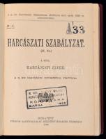 Harcászati szabályzat I-III. Bp., 1939. Stádium. A M. kir. Horthy Miklós honvéd repülő akadémia, Kas...