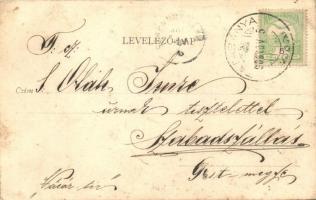 Tatabánya, kórház kerékpáros férfivel (fl)