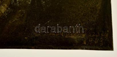 Kernstok József (1841-1916): Bornyitó férfi. Olaj, fémlemez, festék lepattanásokkal, festékhiánnyal,...